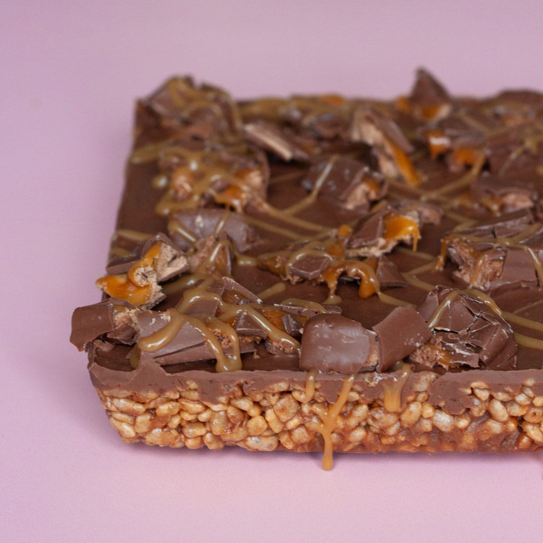 Alternative view of UK Mars Krispie Traybake