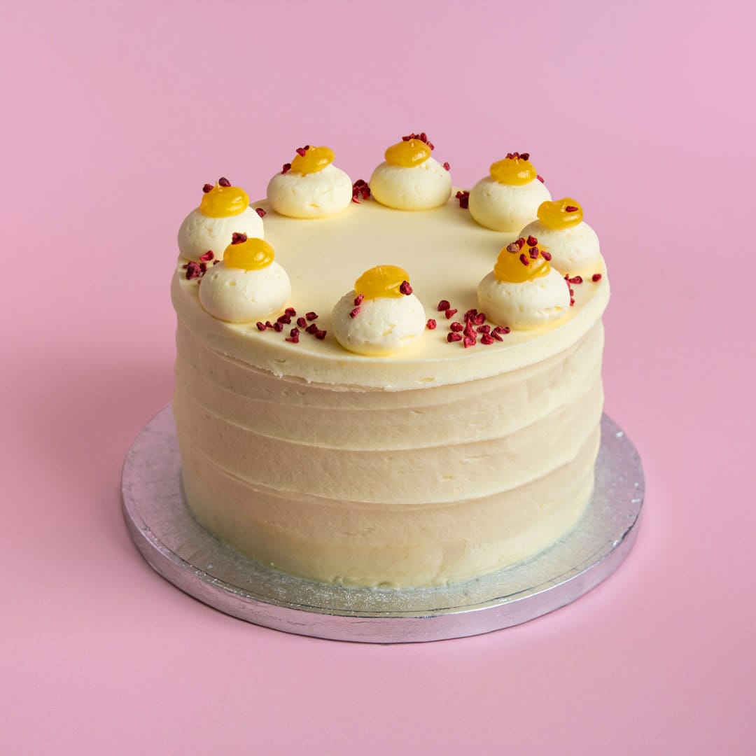 Alternative view of Lemon Raspberry Cake