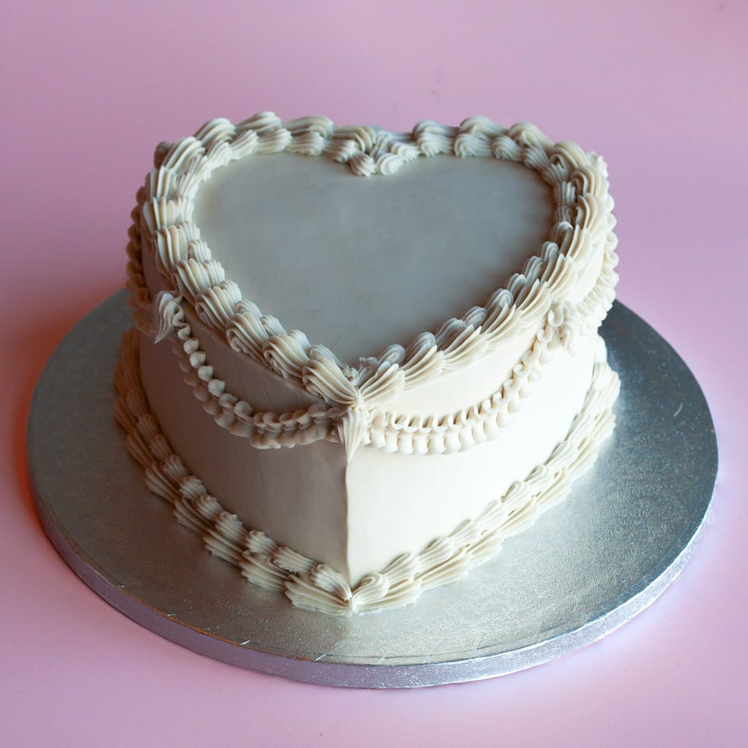Vintage Heart Cake