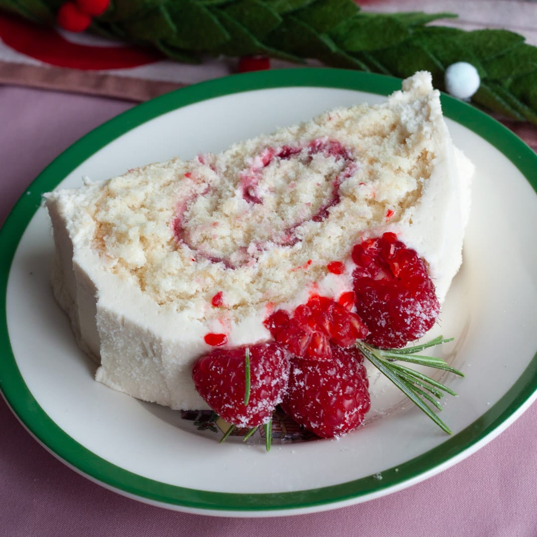 Raspberry and White Chocolate Yule Log - Image 2