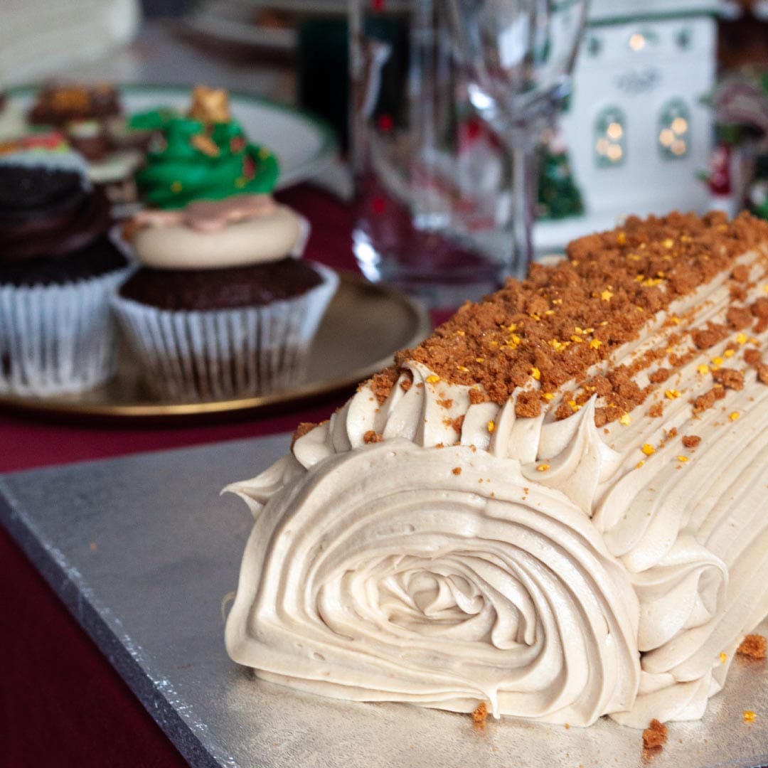 Biscoff and White Chocolate Yule Log - Image 3