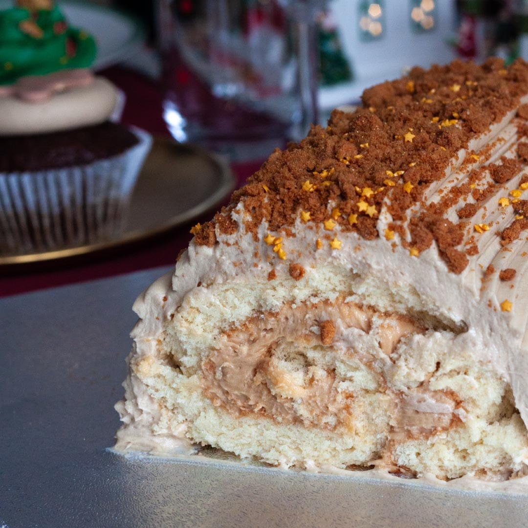 Biscoff and White Chocolate Yule Log - Image 2