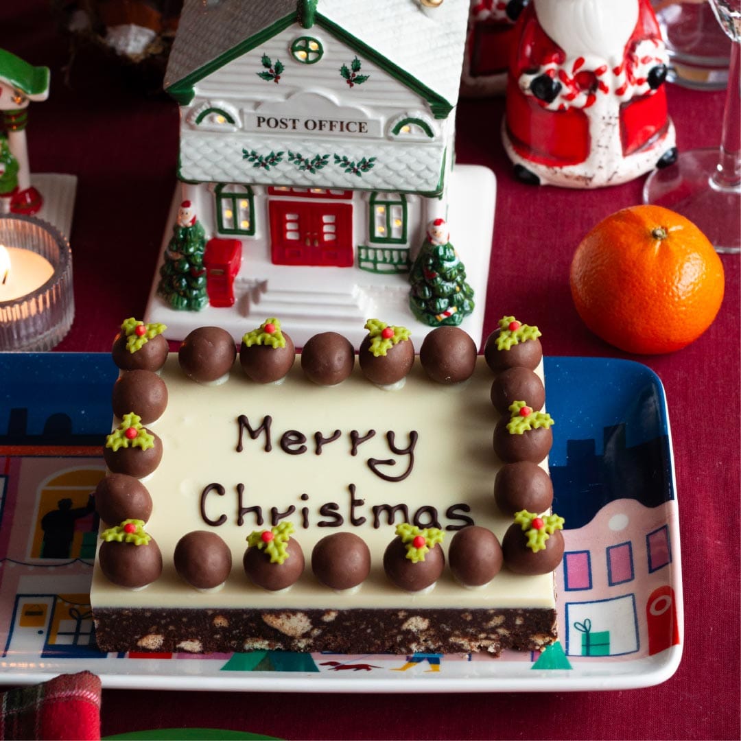 UK Merry Christmas Malteser Traybake